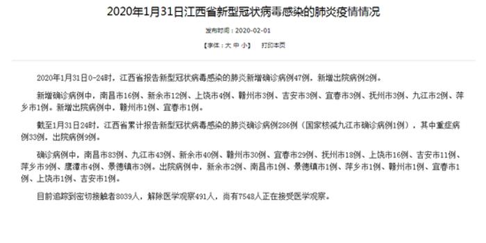 江西新增确诊病例最新动态分析及其影响