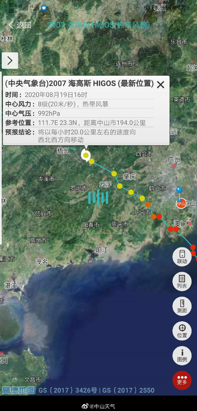 海高斯台风最新路径报告更新